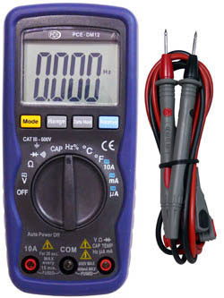 Multimeter PCE-DM12 mit CAT III / 600 V